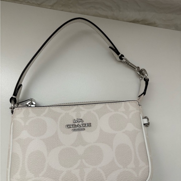 Coach Signature Cream Wristlet